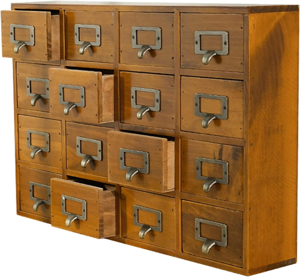 Wooden Desk Drawer Organizer with 16 Drawers L8042