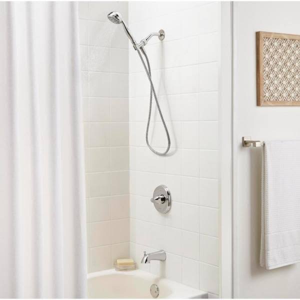 Chrome 3-Spray Tub and Shower Faucet P28278