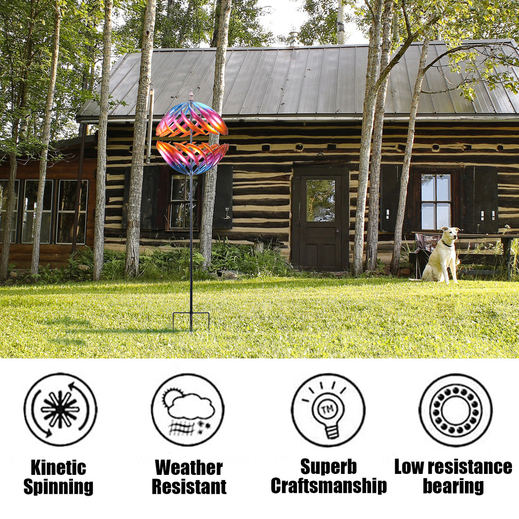 6.5FT Metal Kinetic Wind Spinner I7436