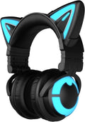 RGB Wireless 5.0 Foldable Gaming Headset with Mic, Black Pack of 2 B899867