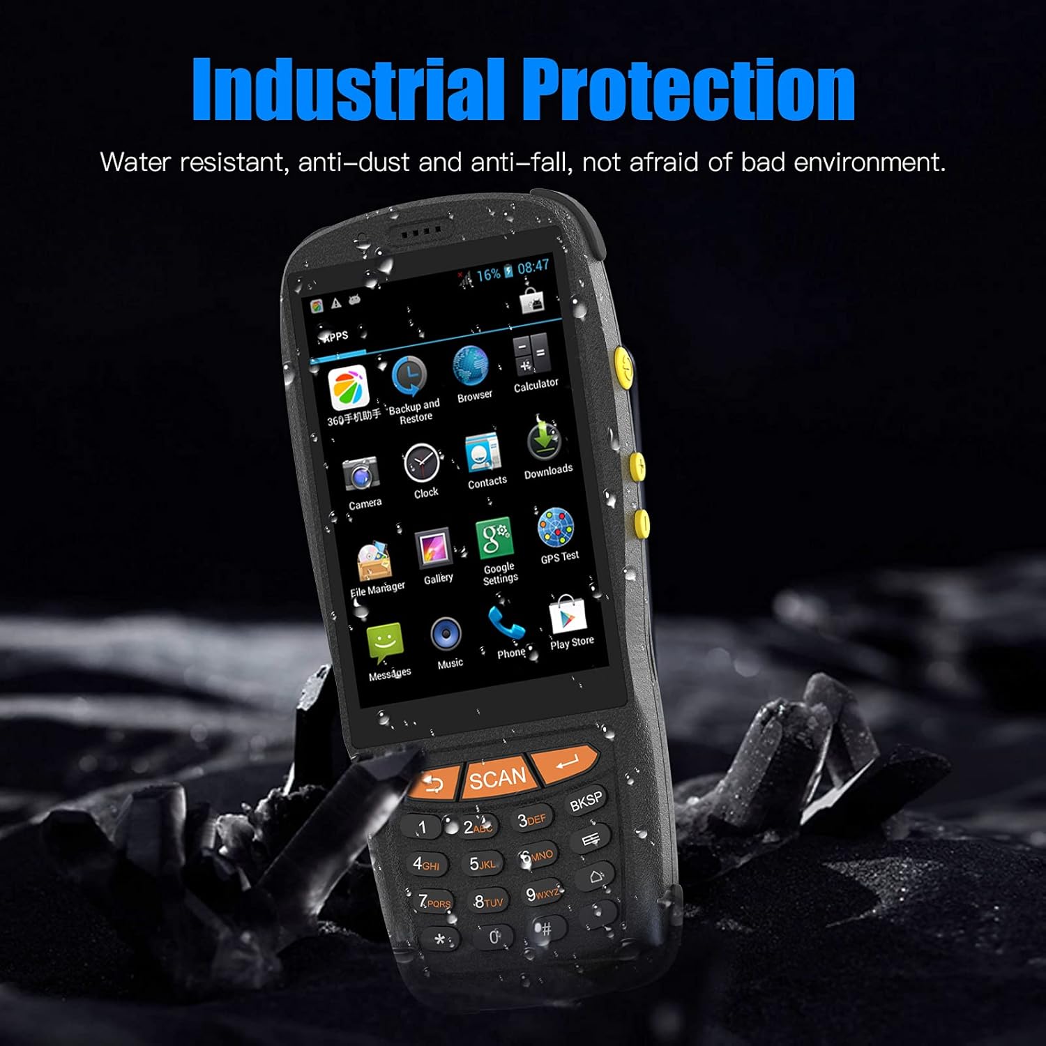 Touchscreen Handheld PDA Scanner with Wireless Wi-Fi 4G LTE NFC H974
