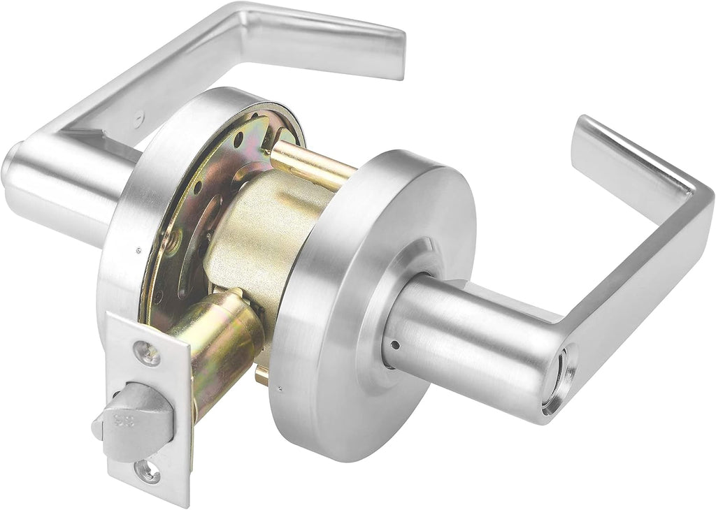 Heavy Duty Commercial Lever Door Lock, Satin Chrome, Grade 2 Z867