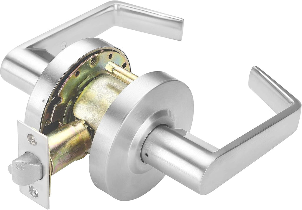 Heavy Duty Commercial Lever Door Lock, Satin Chrome, Grade 2 Z867