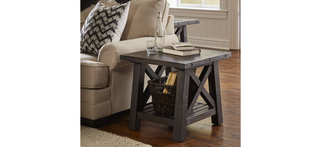 Solid Wood End Table Y929954