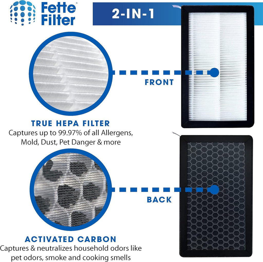 True Hepa Activated Carbon Cabin Air Filter Pack of 2 X85653