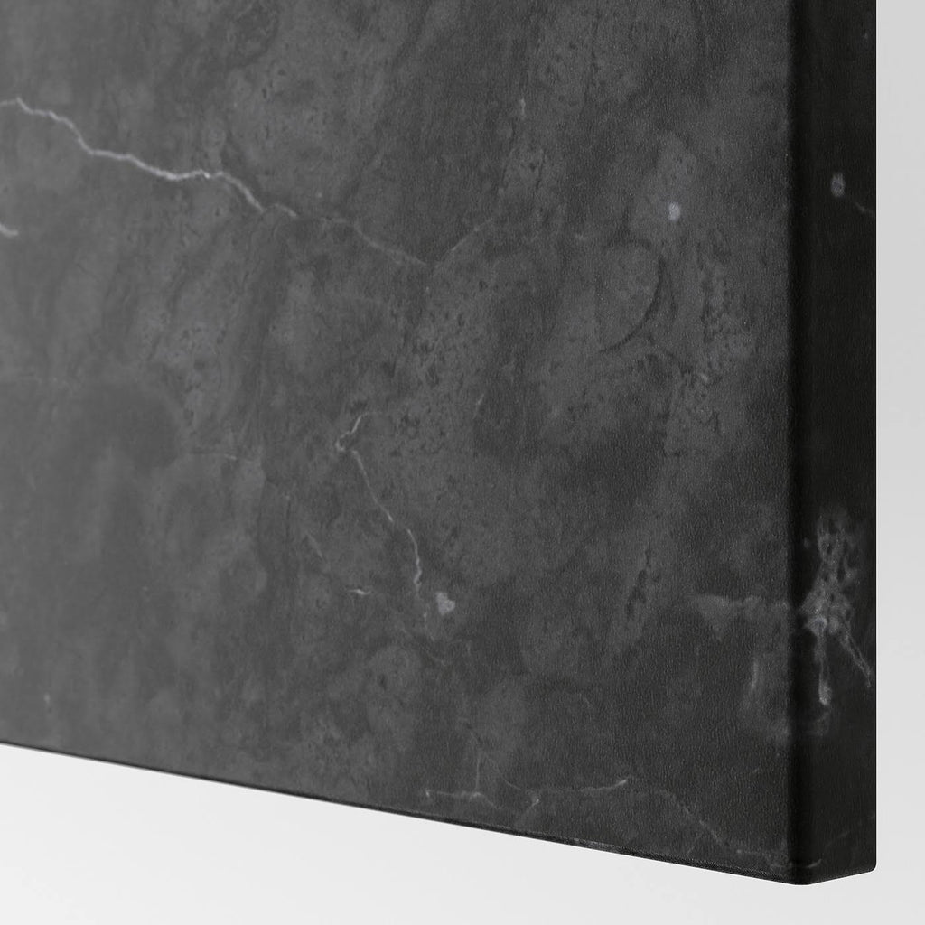Black-Brown Wall Cabinet with 2 Doors Y796321