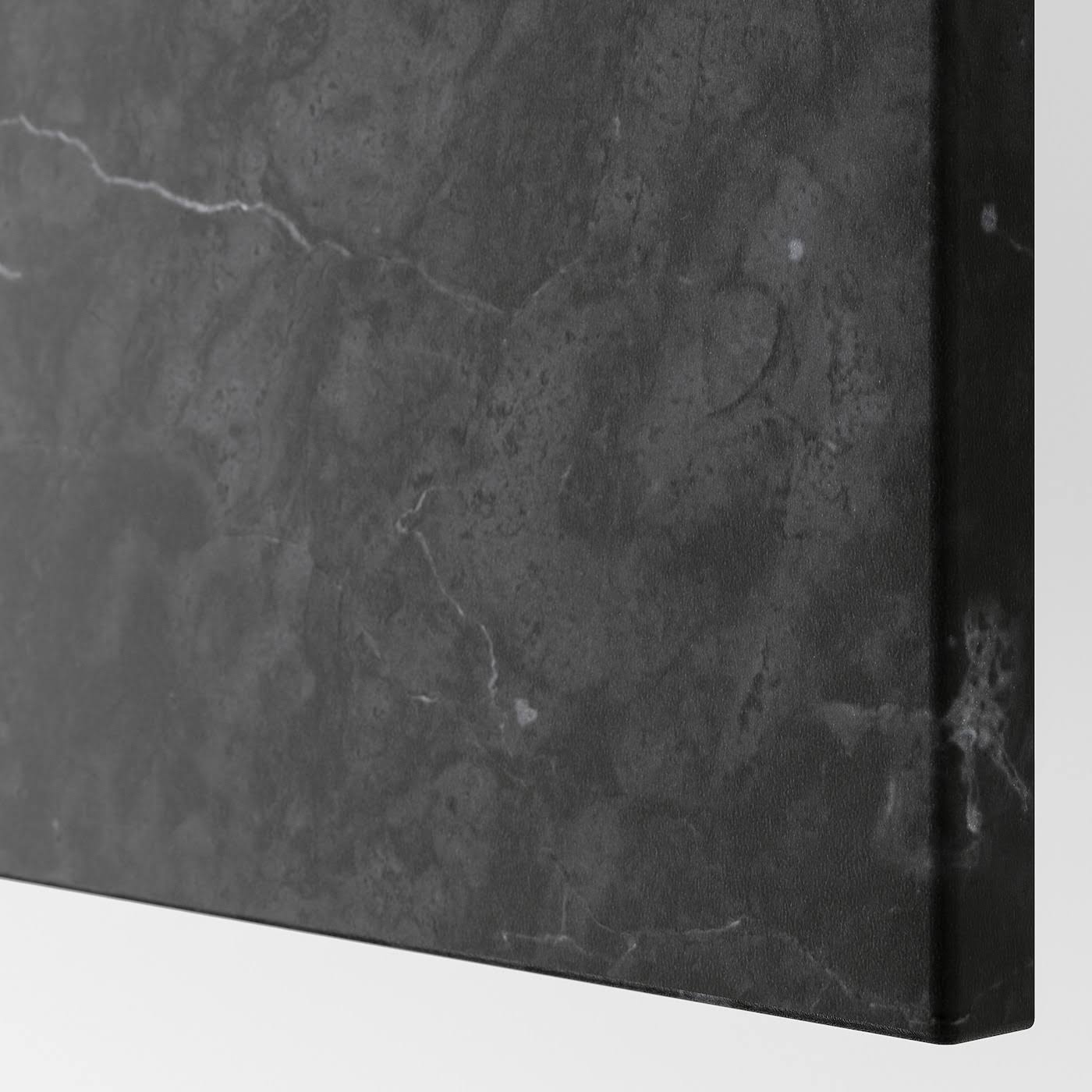 Black-Brown Wall Cabinet with 2 Doors Y796321