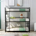 Black Metal Triple Bunk Bed J4086