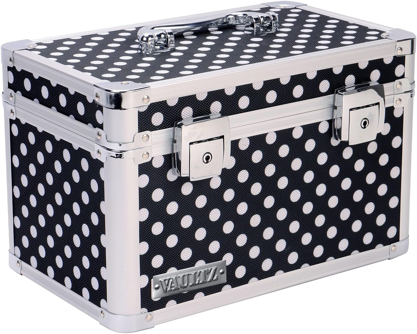 White Locking Storage Box with Mesh Pocket T5663