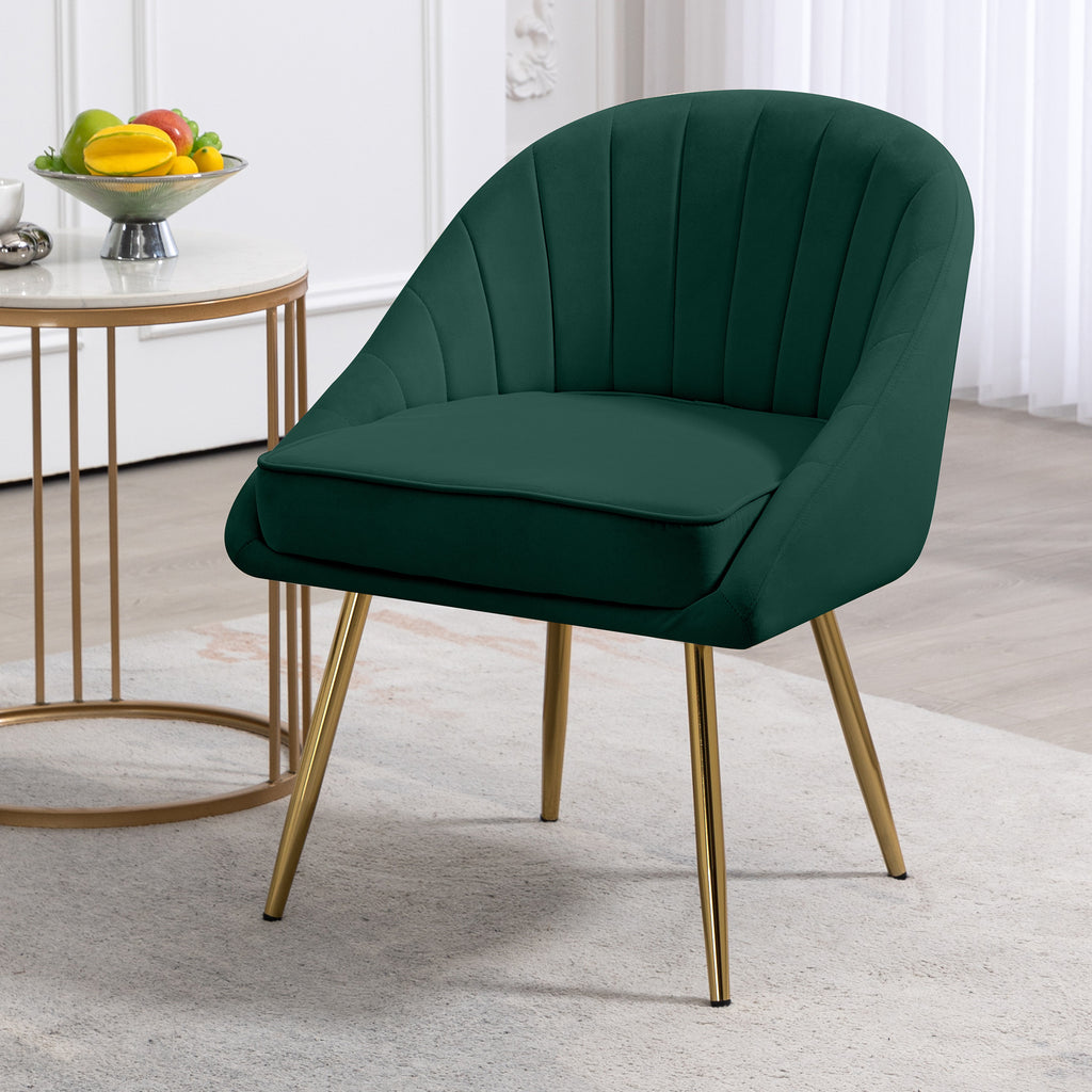 Green Velvet Loveseat and Accent Chair Set G225