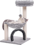 Multi-Level Cat Tree with Scratching Posts Plush Basket & Perch, Pack of 2 P576496