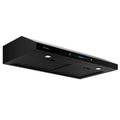 Black Teflon Stainless Steel Under Cabinet Range Hood D842