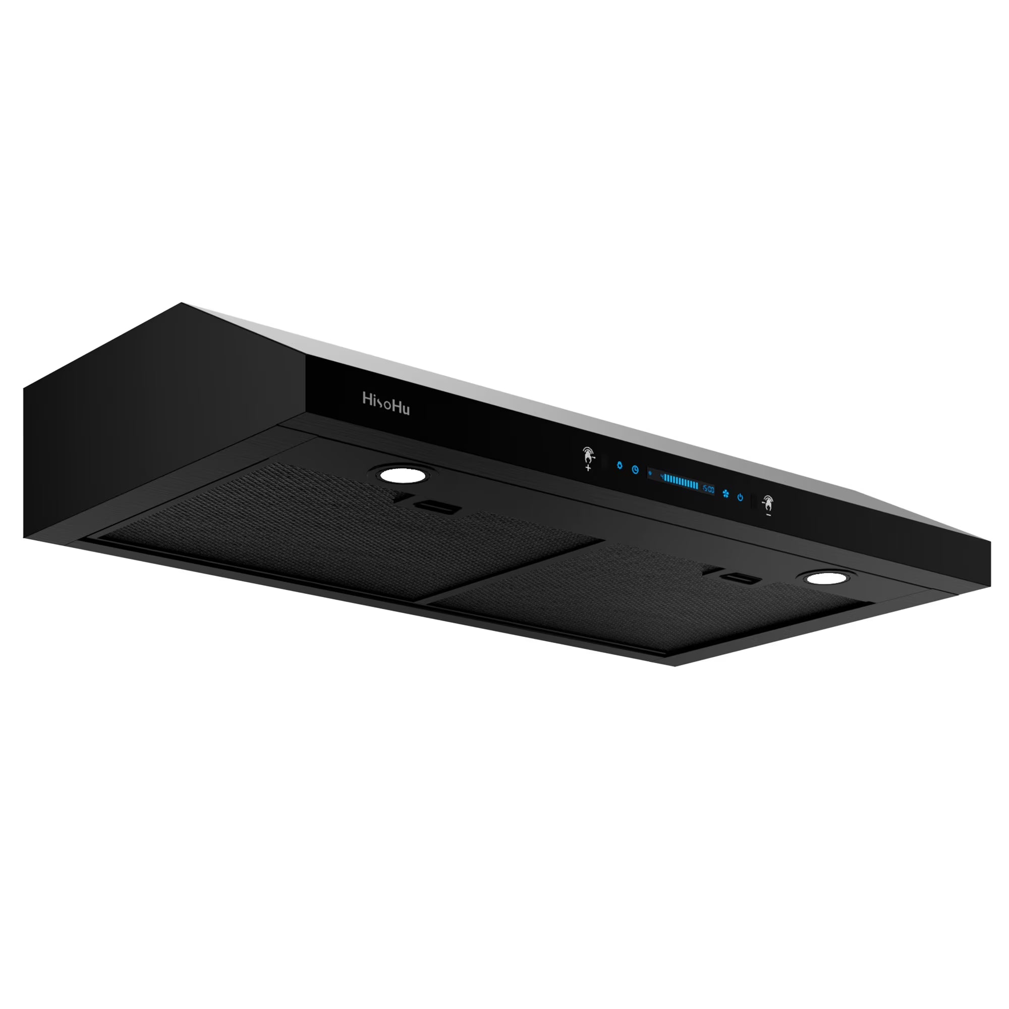 Black Teflon Stainless Steel Under Cabinet Range Hood D842