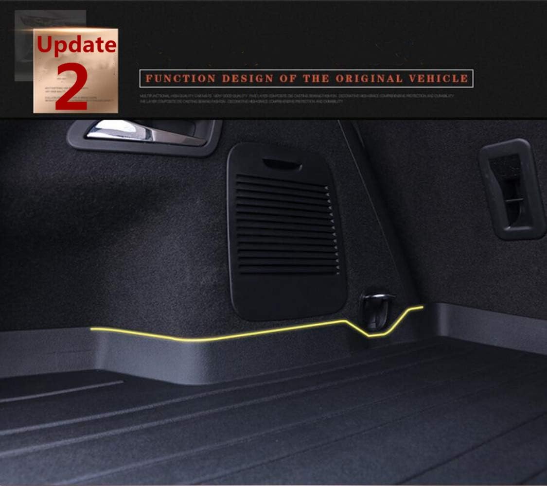 Black TPO Rear Cargo Liners Trunk Mats Pack of 2 Z278