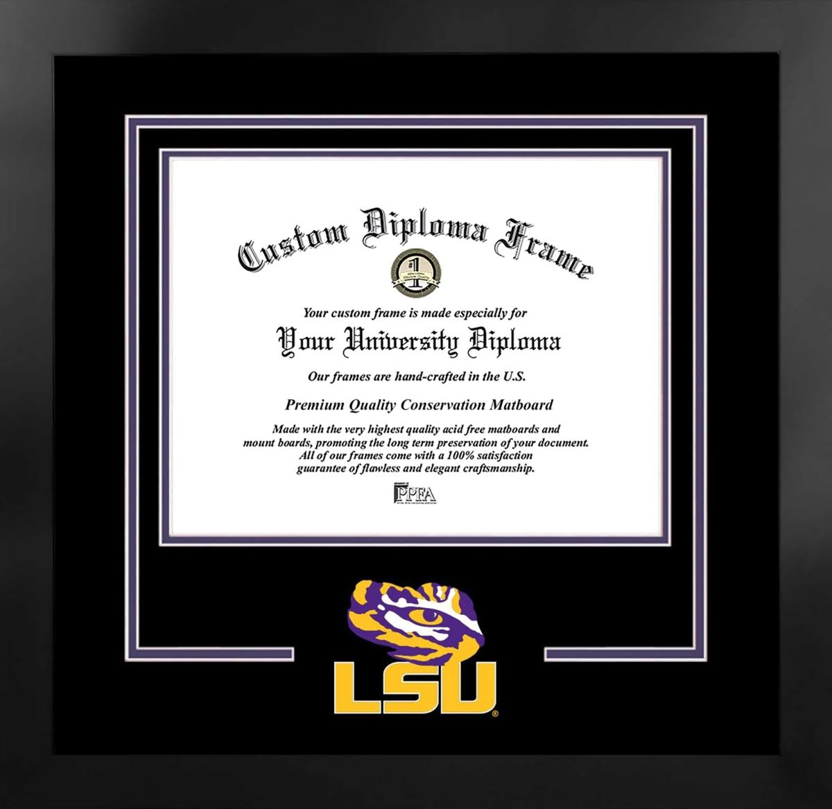 14 x 11 in. Black Frame Diploma X184