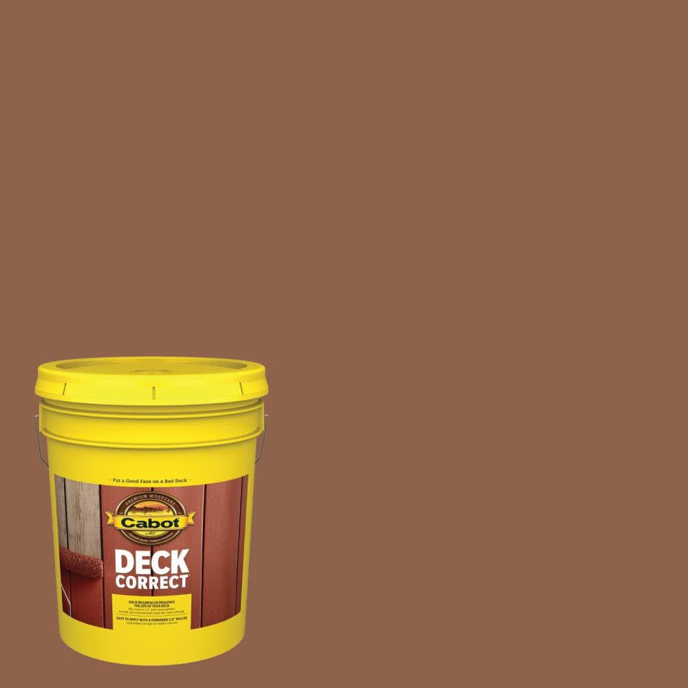 Red Cedar Brown Satin Mildew Resistant Resurfacer (5-Gallon) W30330
