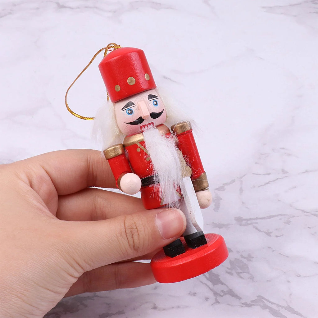 Mini Wooden Nutcracker Doll Soldier Ornament F12700