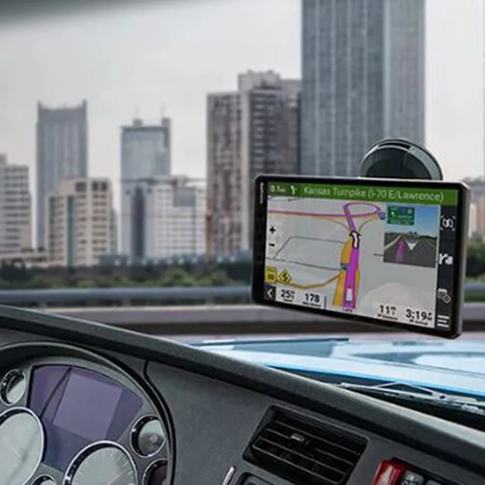 10" GPS Truck Navigator Bundle with Hard Shell EVA Case, 32GB MicroSD Memory Card and Dual Car Socket U788312