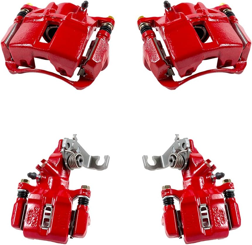 Red Powder Coated Caliper Assembly Set Kit O6331