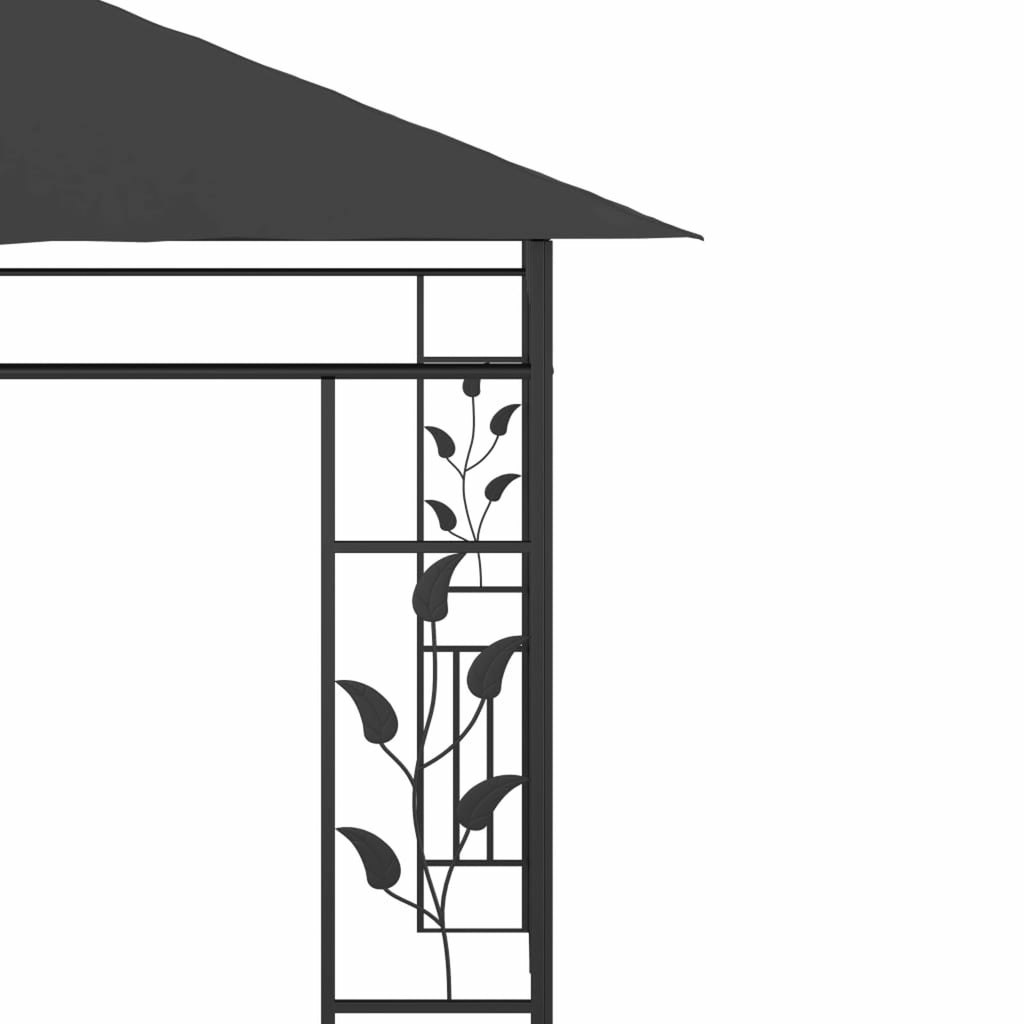 Anthracite Gazebo with Mosquito Net V9886