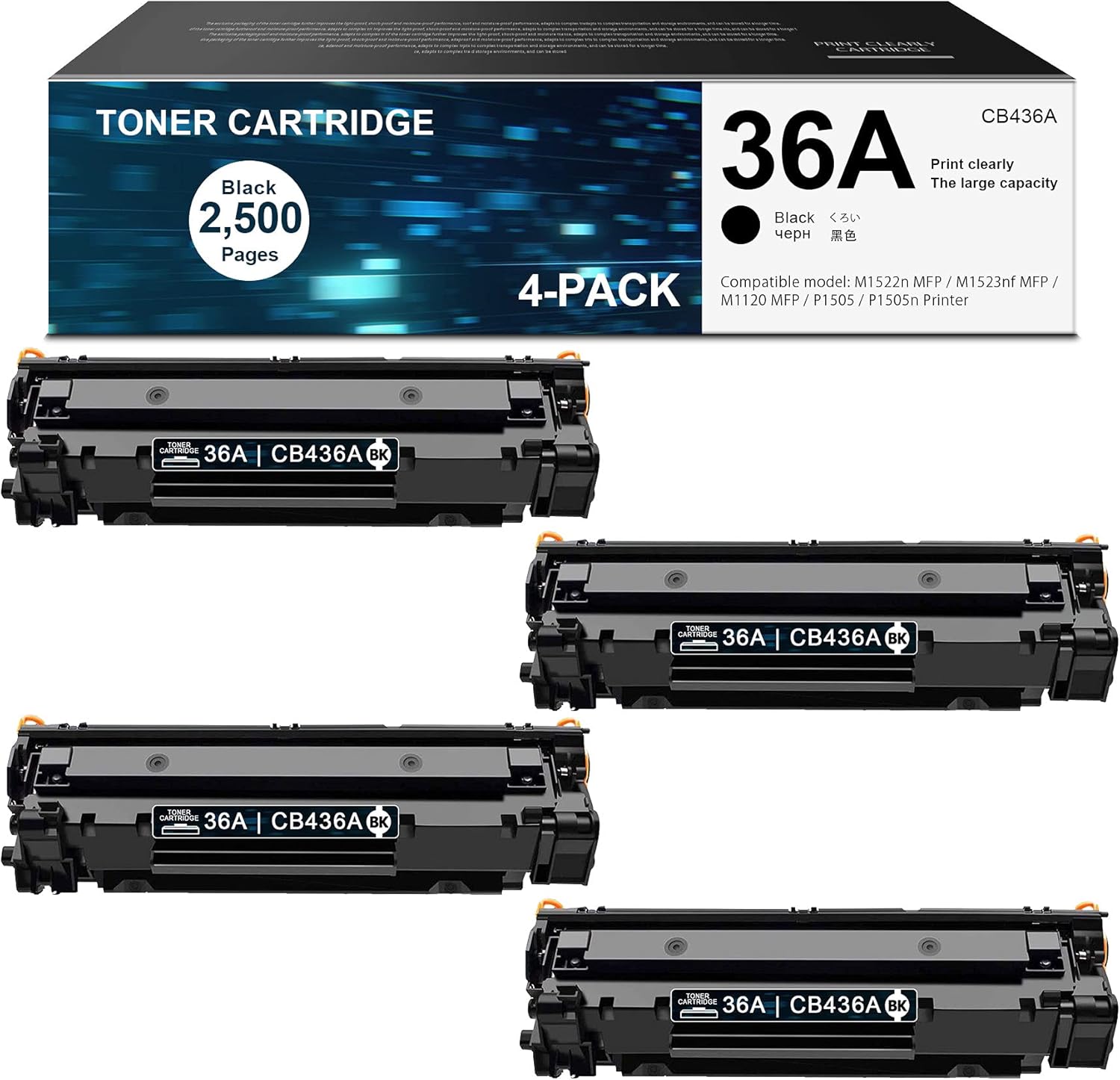 36A Toner Cartridge 4 Pack Black R479553
