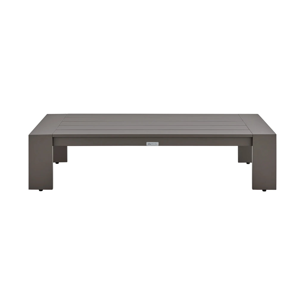 4 Piece Outdoor Patio Furniture Set in Dark Brown Aluminum with Cushions L208