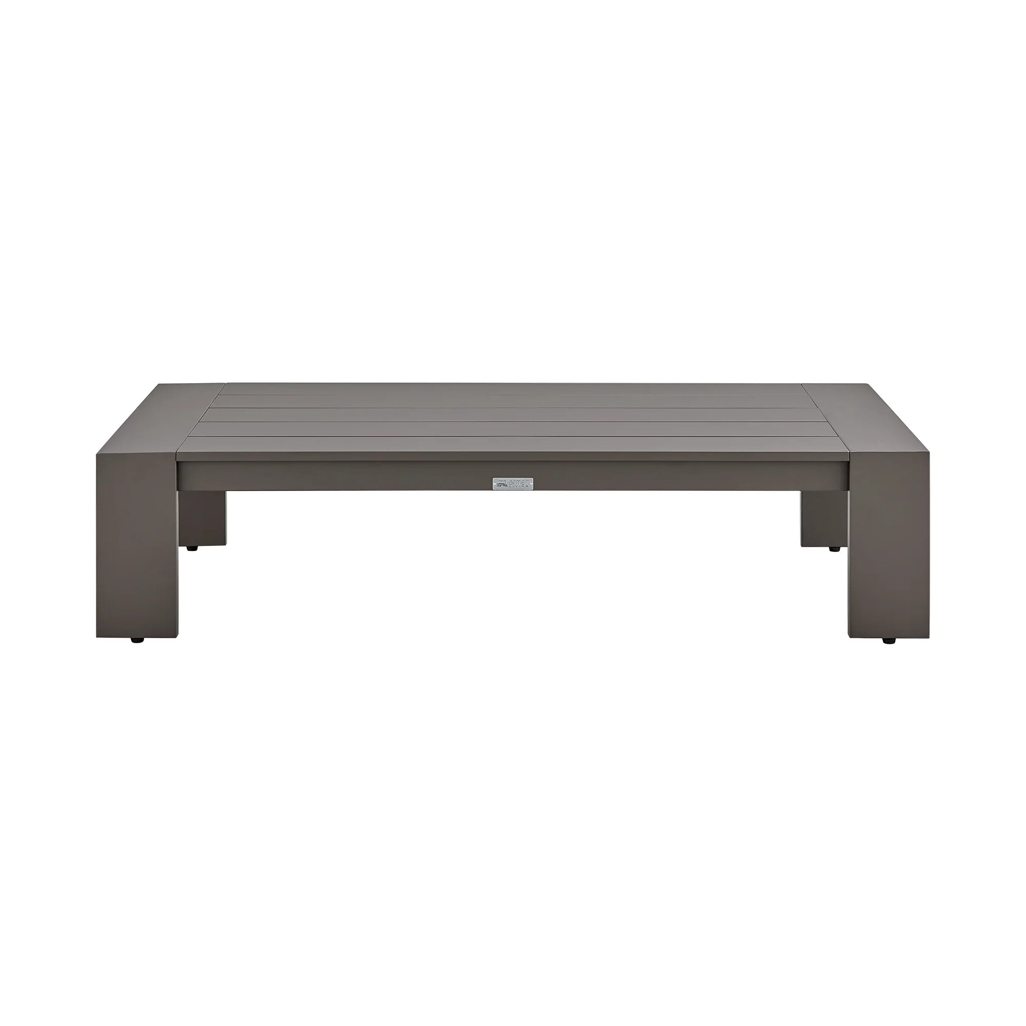 4 Piece Outdoor Patio Furniture Set in Dark Brown Aluminum with Cushions L208