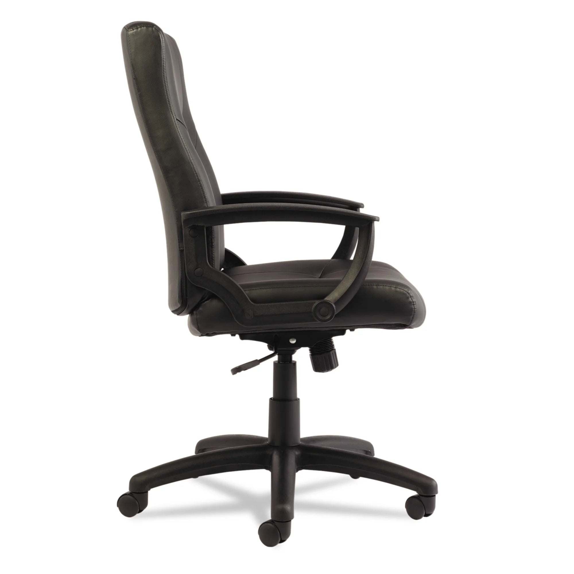 Executive High-Back Swivel/Tilt Bonded Leather Chair, Black E6553