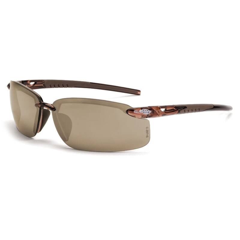 Half-Frame Bifocal Safety Glasses - Box of 12 Brown/Brown - 2.0 Diopter T58557