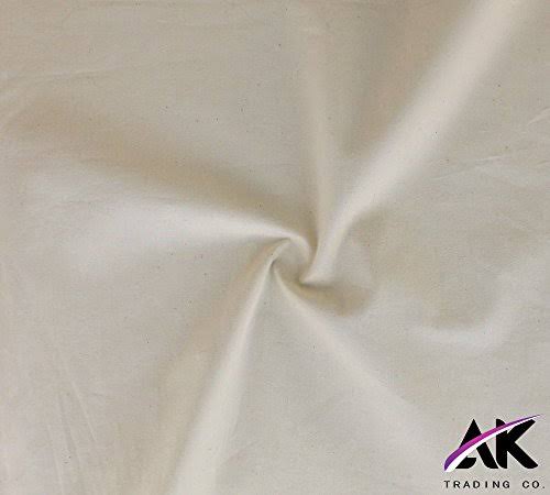 Natural Muslin Fabric, 100% Cotton, Unbleached, 100 Yards, Beige I8953
