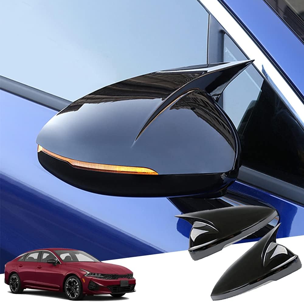 Carbon Fiber Car Side Mirror Caps 2Pcs Set for Kia New K5 S809076