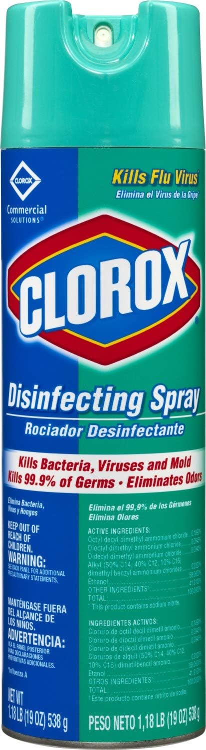 Disinfecting Aerosol Spray, Fresh Scent, 19 Ounces Each, Pack of 12 N735