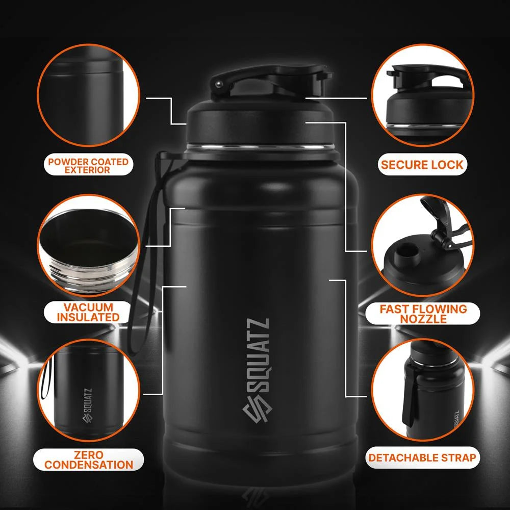 74 Oz Stainless Steel Vacuum Insulated Water Bottle with Handle U700892