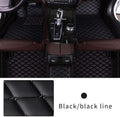 Black XPE Leather Full Coverage Car Floor Mat M493