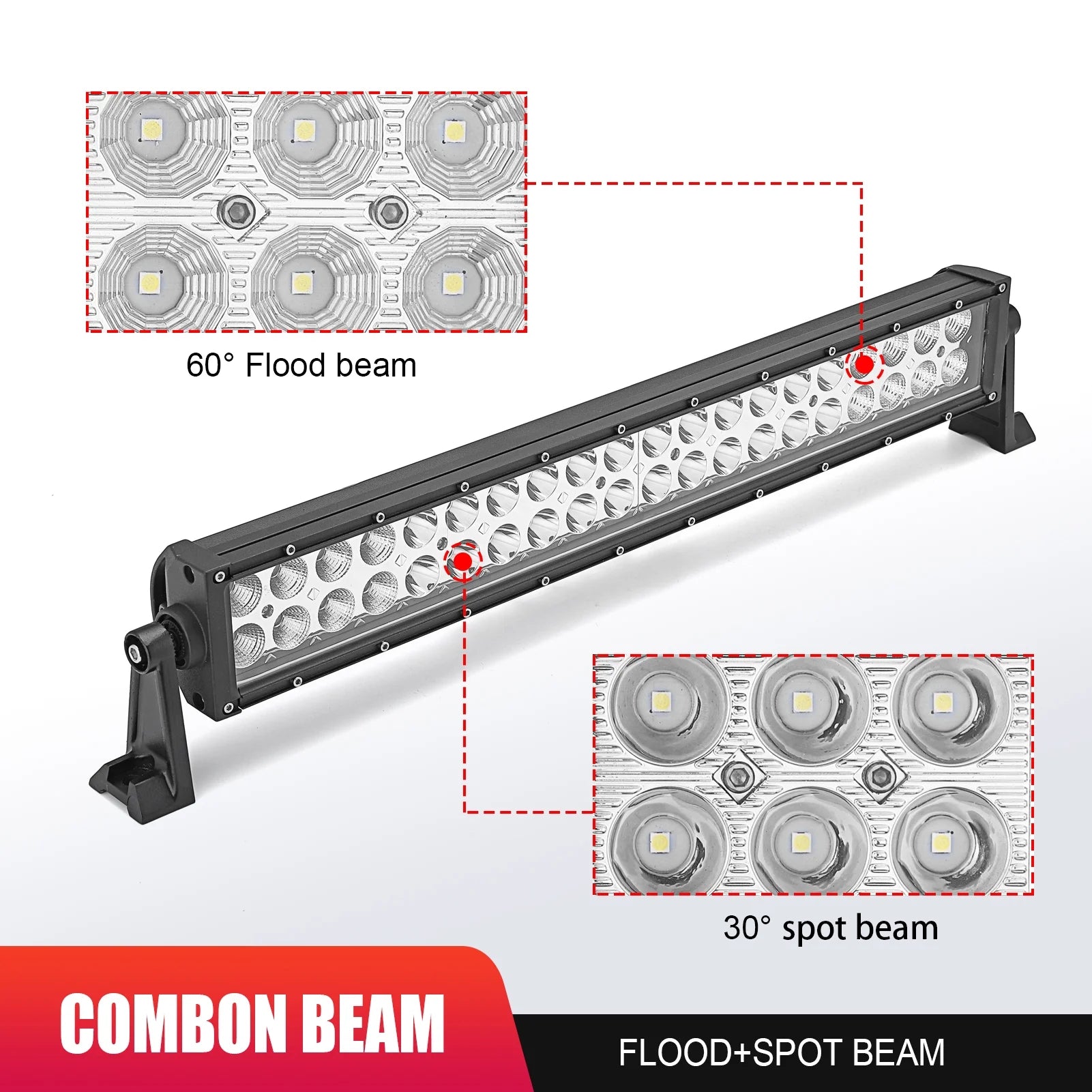 22" LED Light Bar Bumper Bracket Wire Kit U153