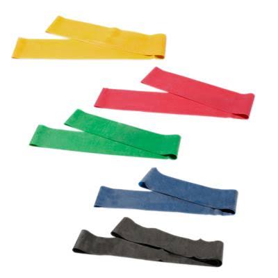 5-Piece Band Exercise Loop Set (10x22), Yellow Red Green Blue Black, 10 Sets K532