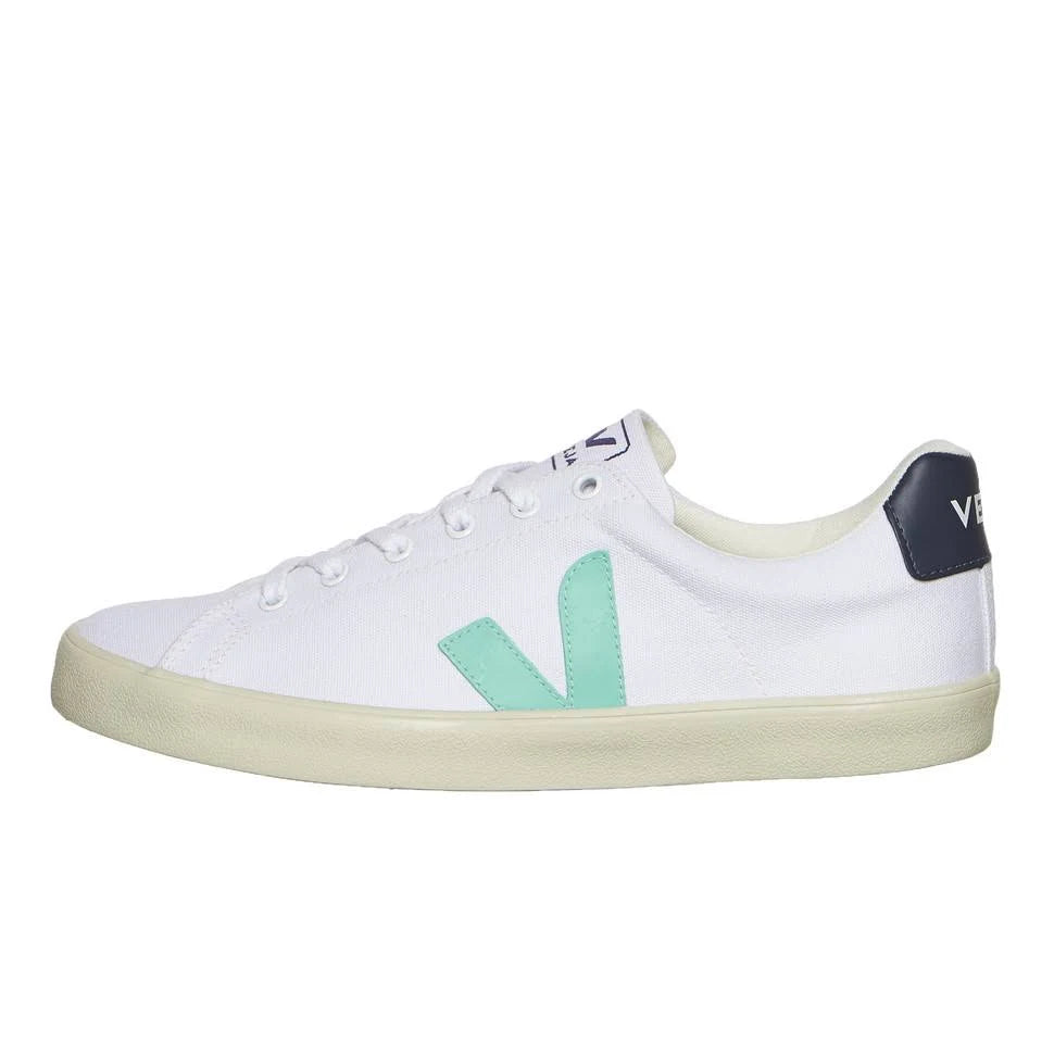 White / Turquoise / Nautico Leather Sneakers T2176