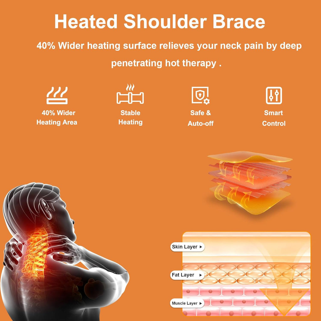 Heated Shoulder Wrap Brace with 3 Adjustable Heat Settings K49859