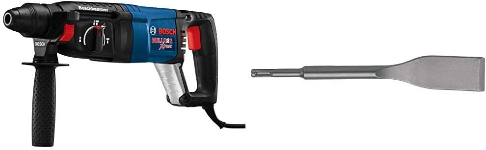 8 Amp 1 Inch Corded Variable Speed SDS-Plus Rotary Hammer with 7 Piece Carbide-Tipped Drill Bit Set H501373