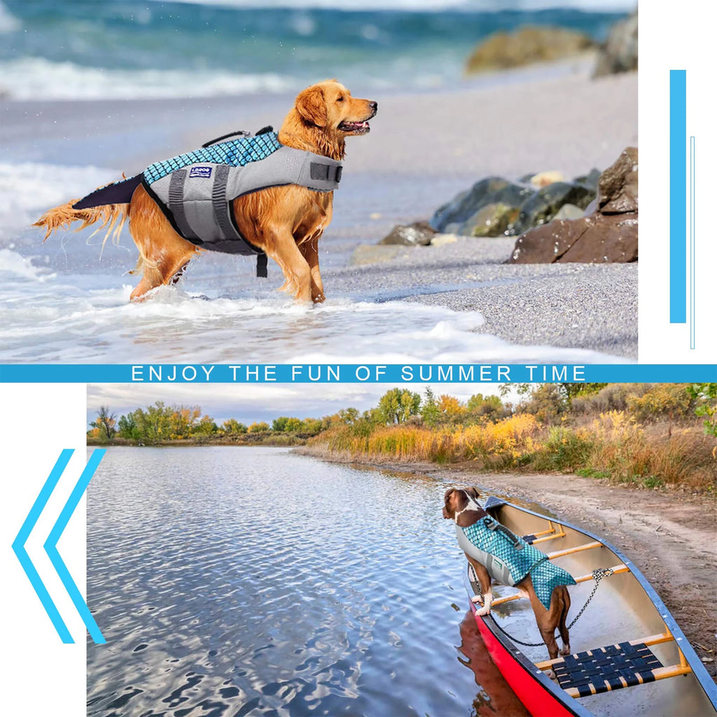 Reflective Dog Life Jacket with Rescue Handle W41847