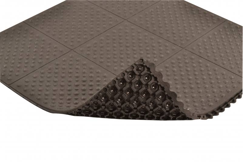 Antifatigue Mat, Black, 3Ft. x 3Ft. U5072