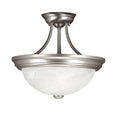 2-Light Semi-Flush Mount Satin Nickel K333872