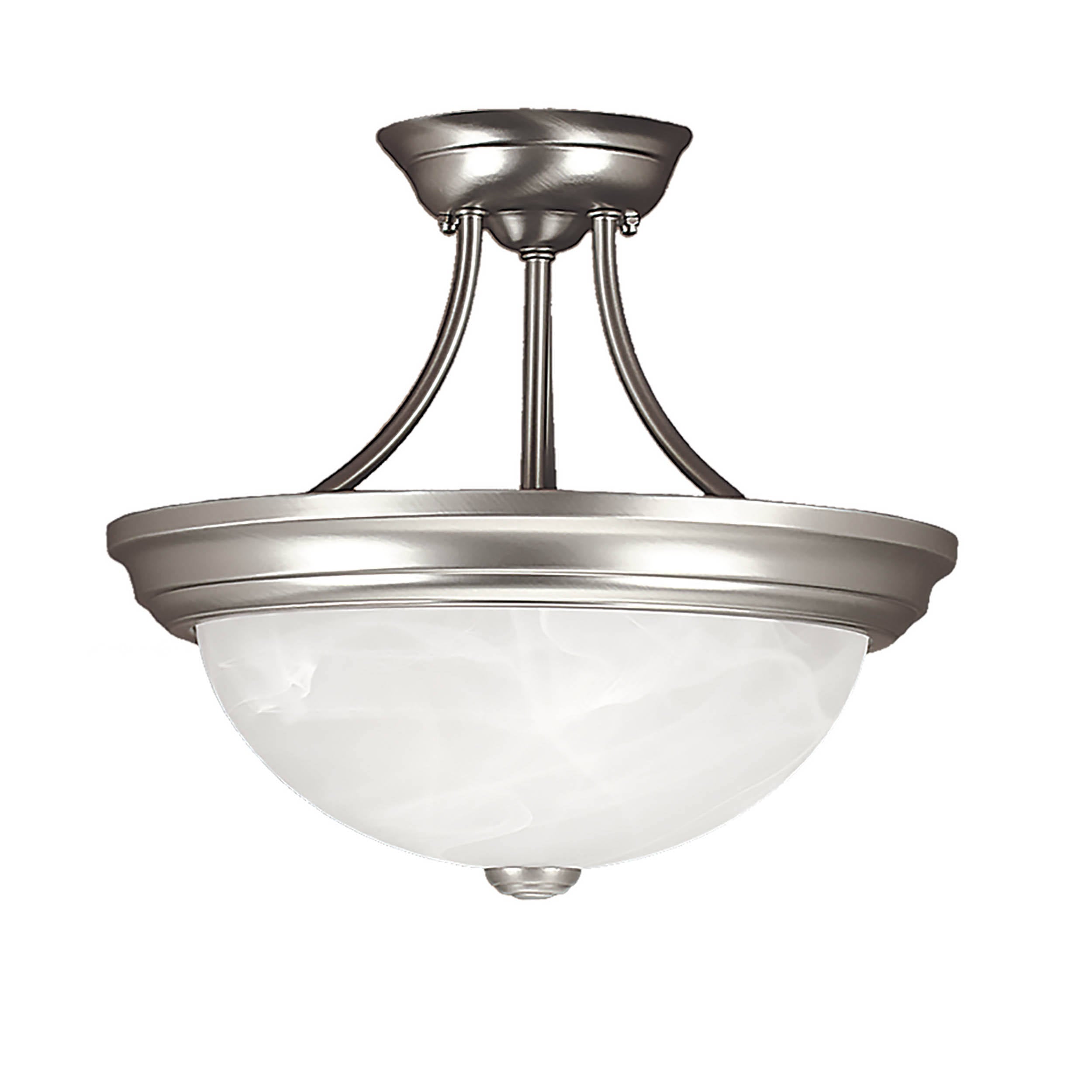 2-Light Semi-Flush Mount Satin Nickel K333872