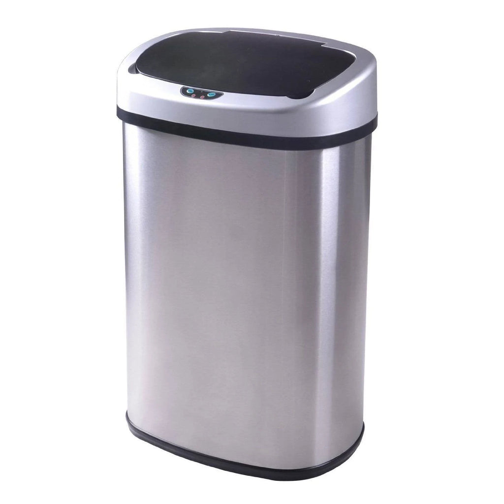13.2-gallon Stainless Steel Touch Free Sensor Trash Can W645
