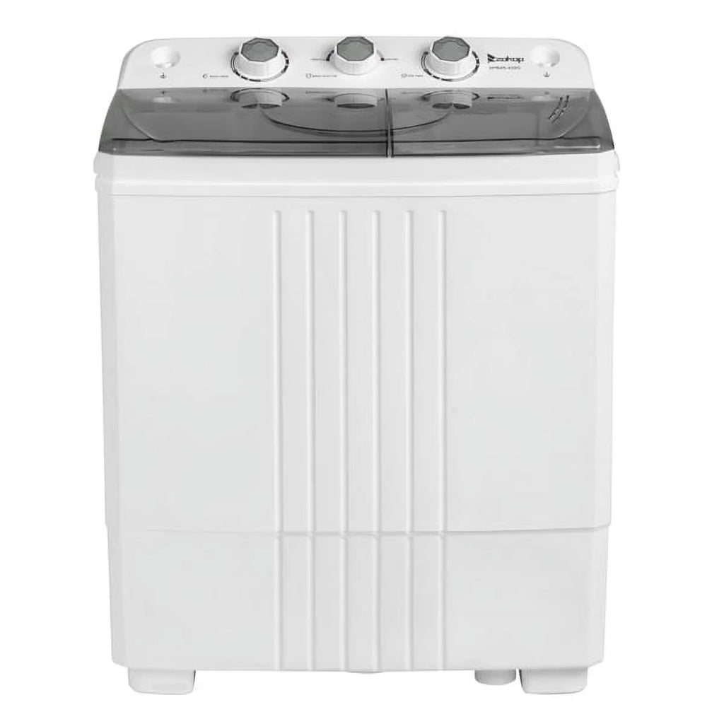Semi-automatic Twin Tub Washing Machine, 20Lbs, White & Grey Z5998