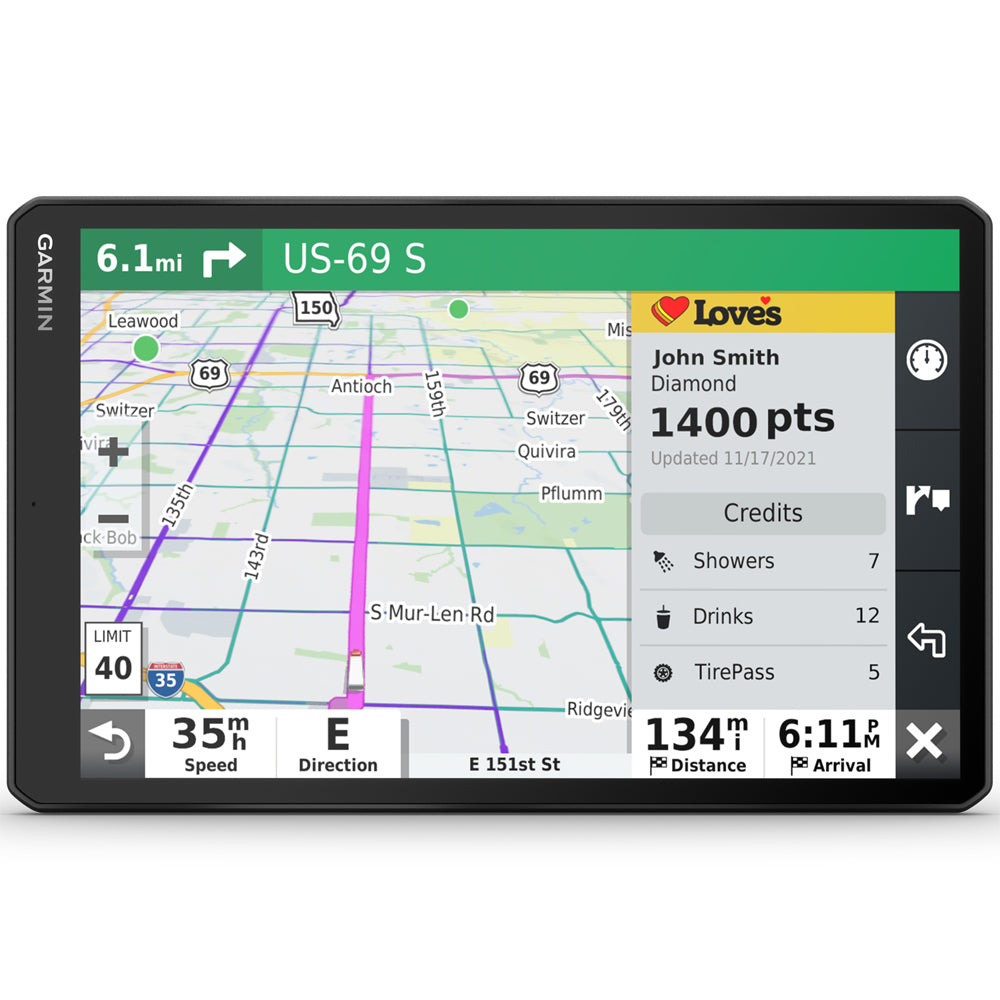 10" GPS Truck Navigator Bundle with Hard Shell EVA Case, 32GB MicroSD Memory Card and Dual Car Socket U788312