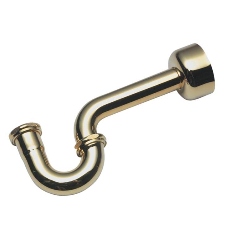 Antique Brass Flat P-Trap Q199802
