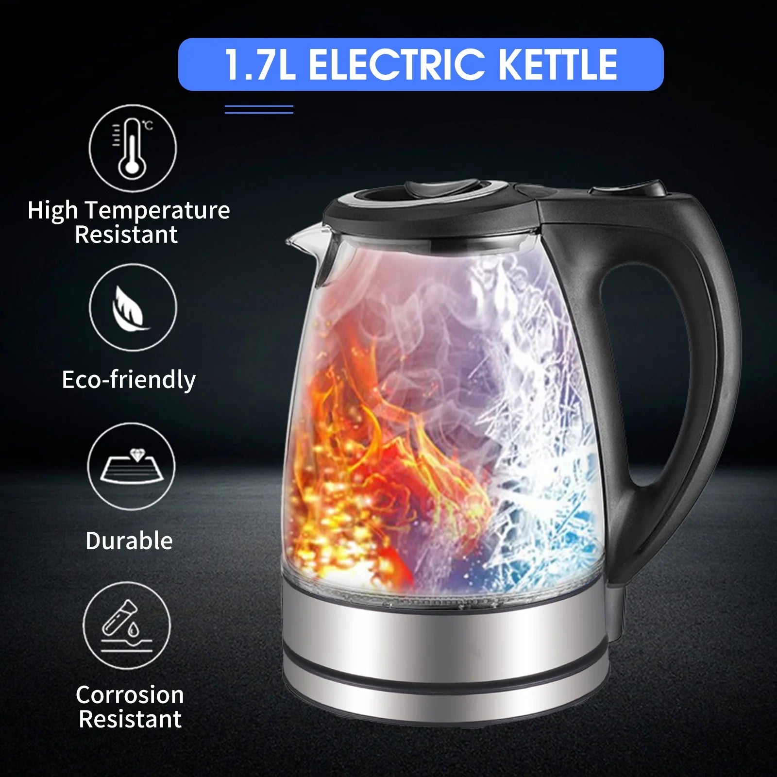 1500W Glass Electric Kettle Y99661