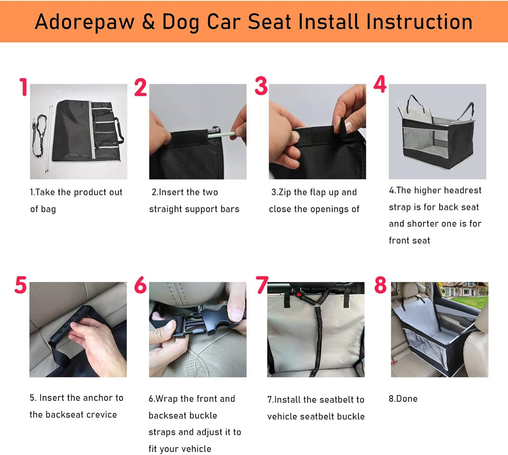 Dog Car Seat for Large Dogs with Seat Extender M503759