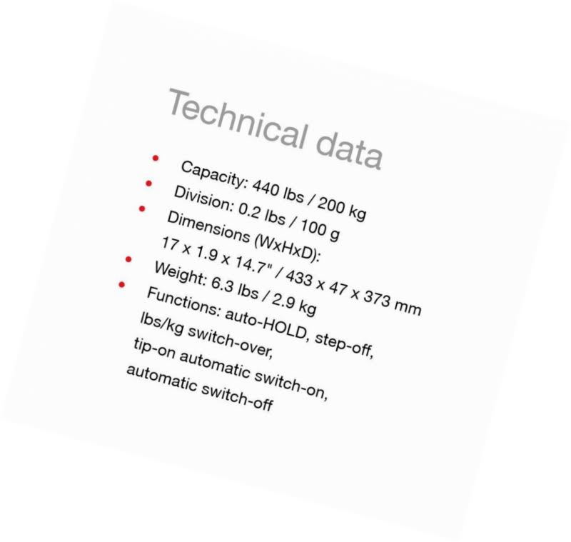High Capacity Digital Flat Scale S26559